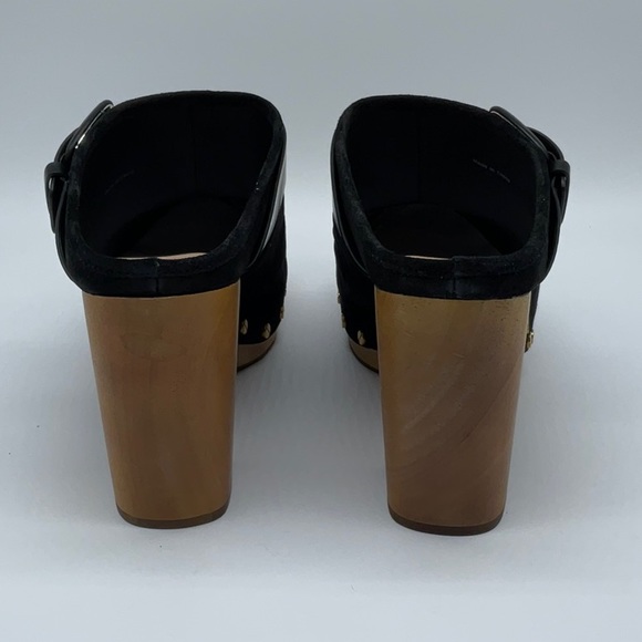 Veronica Beard Dacey Clog Black Suede - Picture 6 of 9
